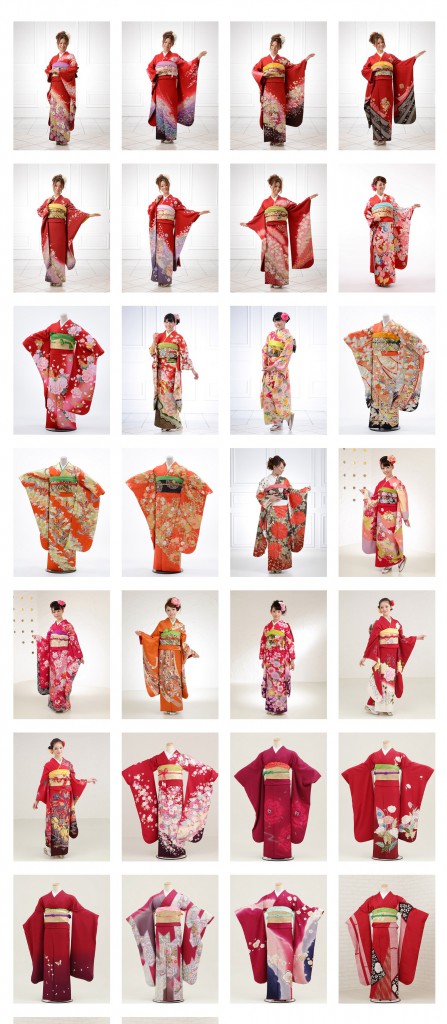 Kimono Catalogue » 成人式振袖未【赤系】