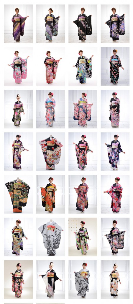 Kimono Catalogue » 成人式振袖未【黒系】